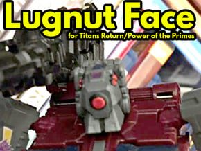 Lugnut Faceplate (Full) in Smooth Fine Detail Plastic