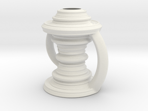 Vase 090921 in White Natural Versatile Plastic