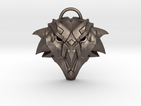 The Witcher: Griffin school medallion (metal) in Polished Bronzed-Silver Steel