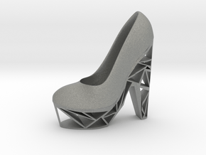 Left Triangle High Heel in Gray PA12
