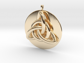 Celtic Knot in 14k Gold Plated Brass