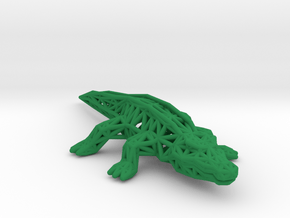 Nile Crocodile in Green Processed Versatile Plastic