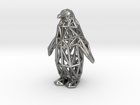 Emperor Penguin in Natural Silver