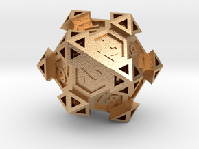 Ancient Construct D20 in Natural Bronze