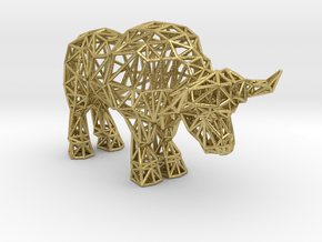 African Buffalo (adult male) in Natural Brass