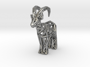 Ibex (adult male) in Natural Silver