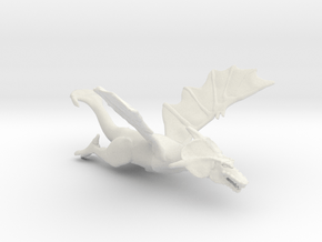 Omni Scale Space Dragon Old Female MGL in White Natural Versatile Plastic