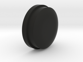 V3 Button in Black Natural Versatile Plastic