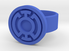Blue Lantern Ring - Size 12 in Blue Processed Versatile Plastic