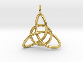 Celtic Knot in Polished Brass (Interlocking Parts)