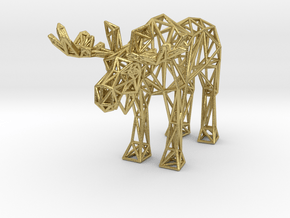 Moose (adult male) in Natural Brass