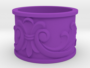 Flourish Ring in Purple Processed Versatile Plastic: 4.5 / 47.75