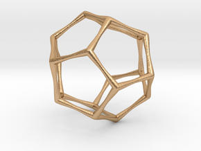Dodecahedron - Small in Natural Bronze
