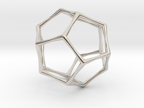 Dodecahedron - Small in Platinum