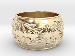 Lady Warrior bracelet in 14K Yellow Gold: Medium