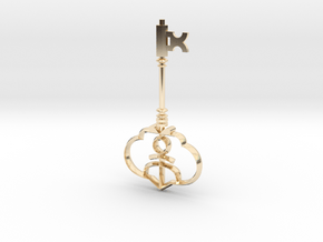 Fairy Key in 14k Gold Plated Brass