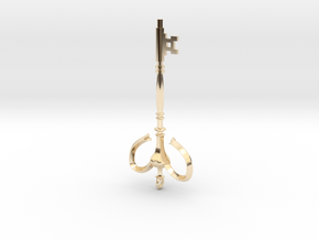 Illusion key in 14k Gold Plated Brass