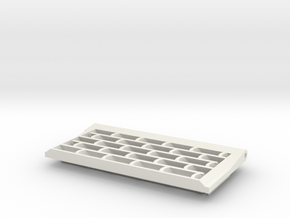 Tiger I, Abluftgitter, initial, rechts, 1:10 in White Natural Versatile Plastic