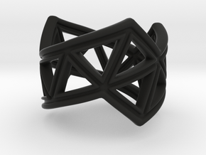 Phylloframe Ring 2 in Black Natural Versatile Plastic: 4 / 46.5
