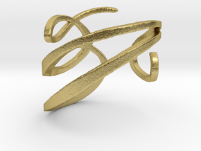 Filigree  Ring  in Natural Brass: 4 / 46.5