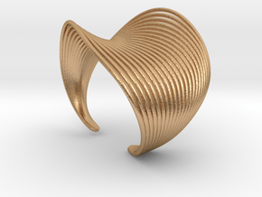 VEIN Cuff Bracelet in Natural Bronze: Small