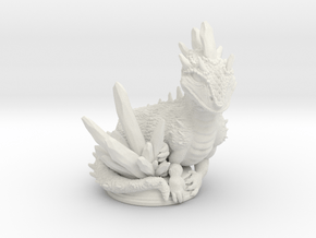 Crystal Dragon 54mm in White Natural Versatile Plastic