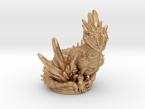 Crystal Dragon 54mm in Natural Bronze
