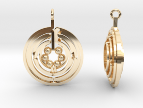 Asterión earrings in 14k Gold Plated Brass
