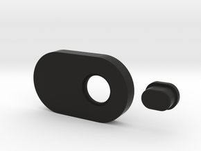 SquonkModY V1.0 12mm Blank/Custom Logo Top Plate a in Black Natural Versatile Plastic