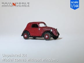 Fiat 500A Topolino (1/144) in Tan Fine Detail Plastic