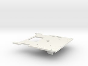 119 floor plate top MODIFIED FOR MOTOR in White Natural Versatile Plastic