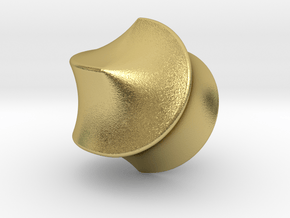 Hexasphericon Sloped in Natural Brass