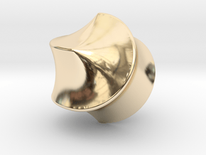 Hexasphericon Sloped in 14k Gold Plated Brass