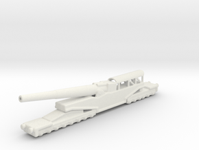 381/40 Italian railway artillery ww1 1/144 in White Natural Versatile Plastic
