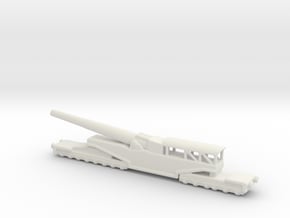 381/40 Italian railway artillery ww1 1/160 in White Natural Versatile Plastic