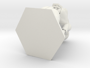 Cyborg n.9 PenStand/PenHolder in White Natural Versatile Plastic