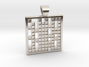 Primes's grid [pendant] in Platinum