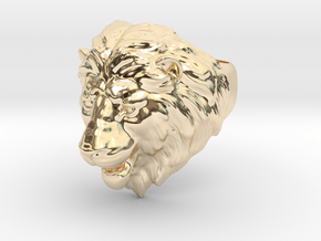 Lion Ring in 14K Yellow Gold: 5.5 / 50.25