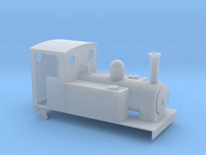 OO scale freelance side tank 3  in Smooth Fine Detail Plastic