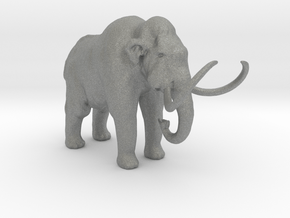 HO Scale Woolly Mammoth in Gray PA12