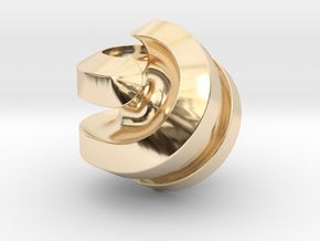 Hexasphericon Channels in 14k Gold Plated Brass