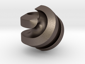 Hexasphericon Channels in Polished Bronzed-Silver Steel