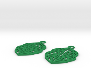 Lelia earrings in Green Processed Versatile Plastic: Medium