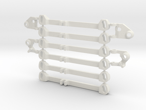MC3 Wide Front End Stability Kit in White Natural Versatile Plastic