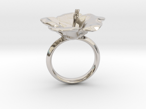 Hawaiian Hibiscus Ring in Platinum: 4.5 / 47.75