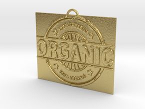 100% Organic in Natural Brass
