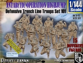 1/144 Antarctic Troops Set101 in Tan Fine Detail Plastic