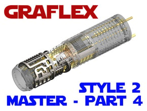 Graflex Master - Part4 Style2 - Shell2 in White Natural Versatile Plastic