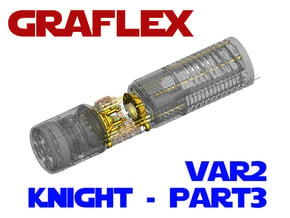 Graflex Knight Chassis - Variant 2 - Part 3 in White Natural Versatile Plastic