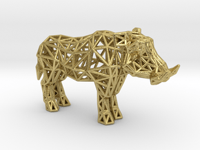 Warthog (adult male) in Natural Brass